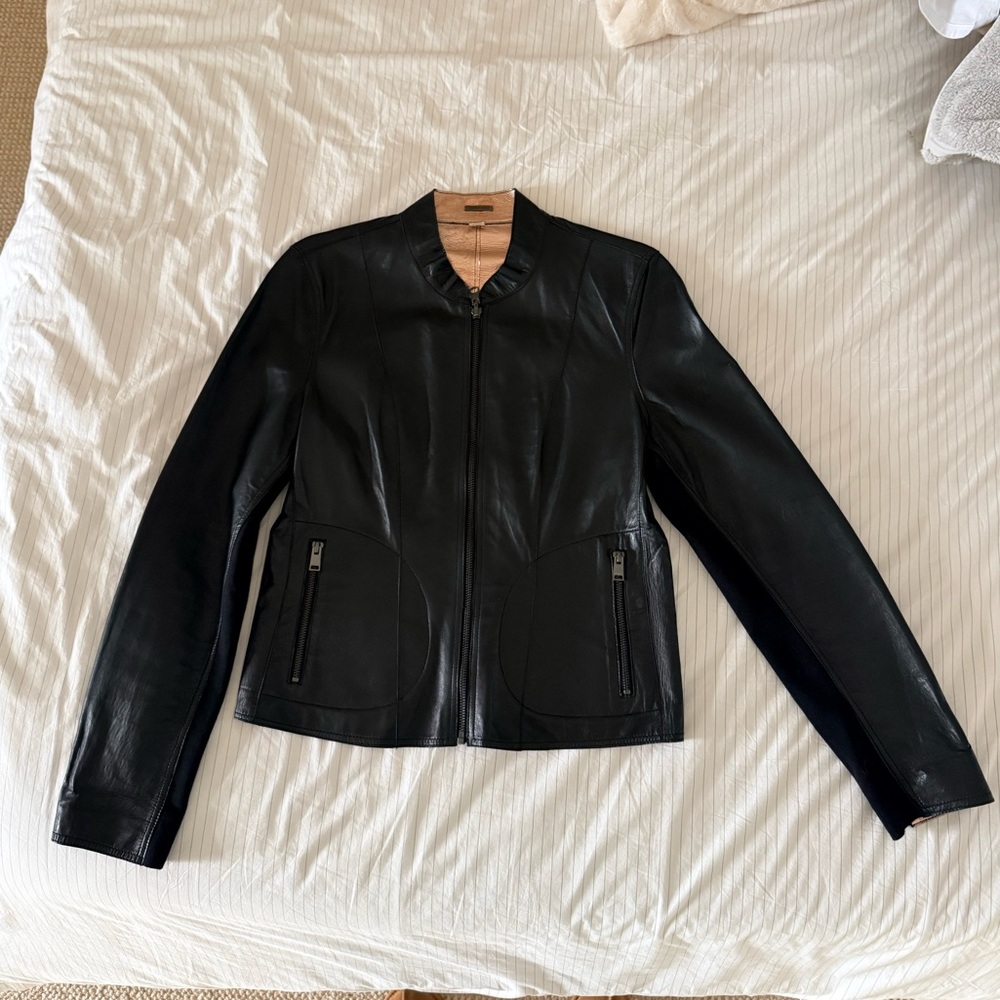 Lamarque Black Leather Women's Jacket